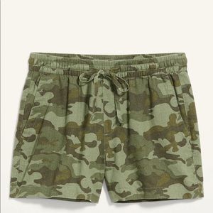 Camo lien shorts 4” inseam